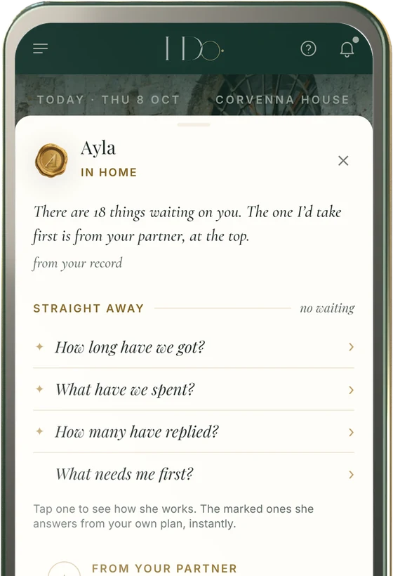 Ayla in Home on the couple’s phone: 18 things waiting, the one she’d take first is from your partner, and four questions straight away