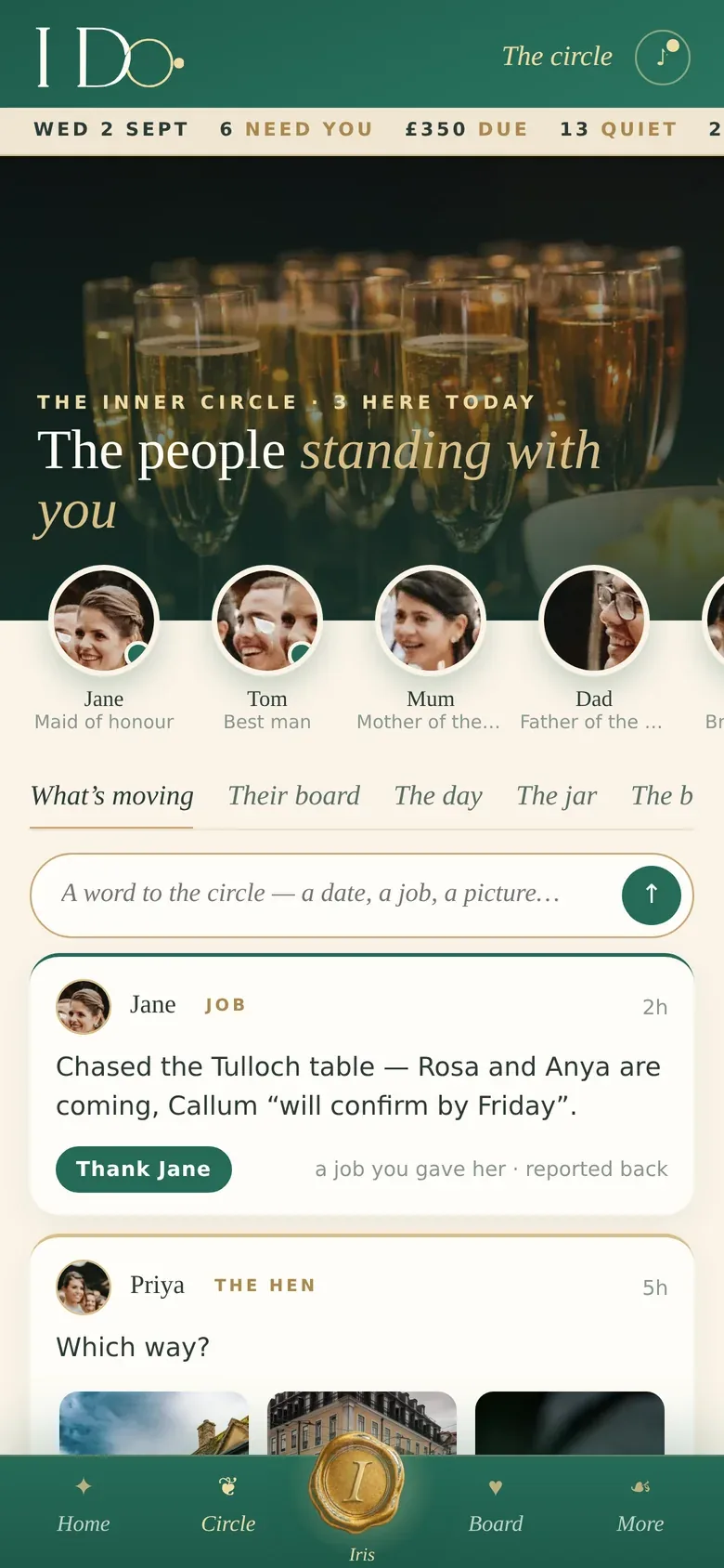 The I Do phone: the circle